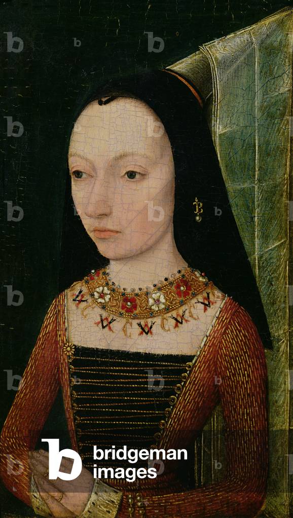 Margaret of York (1446-1503) Duchess of Burgundy, c.1477 (oil on panel)