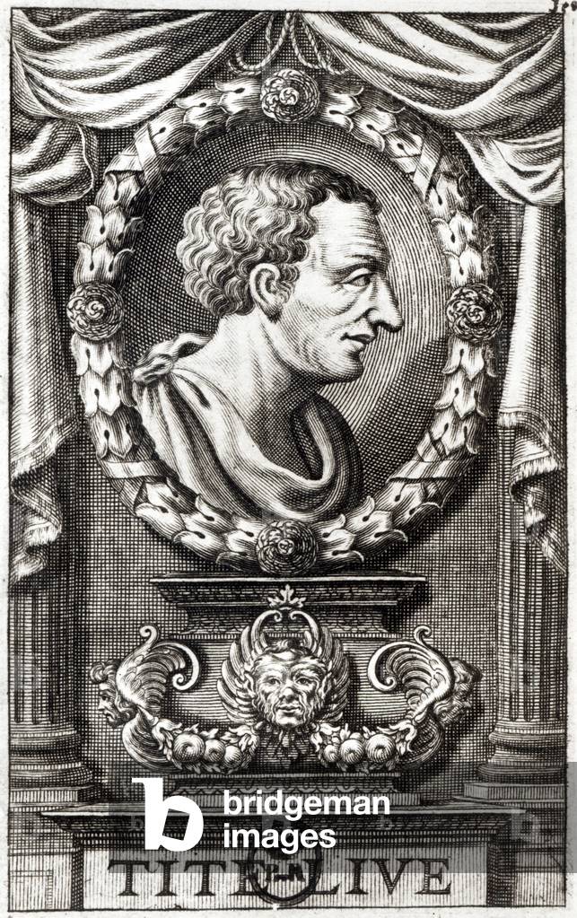 "Tito Livio conosciuto come Livio (59BC-17AD) (incisione)", 17th Secolo di Italian School
