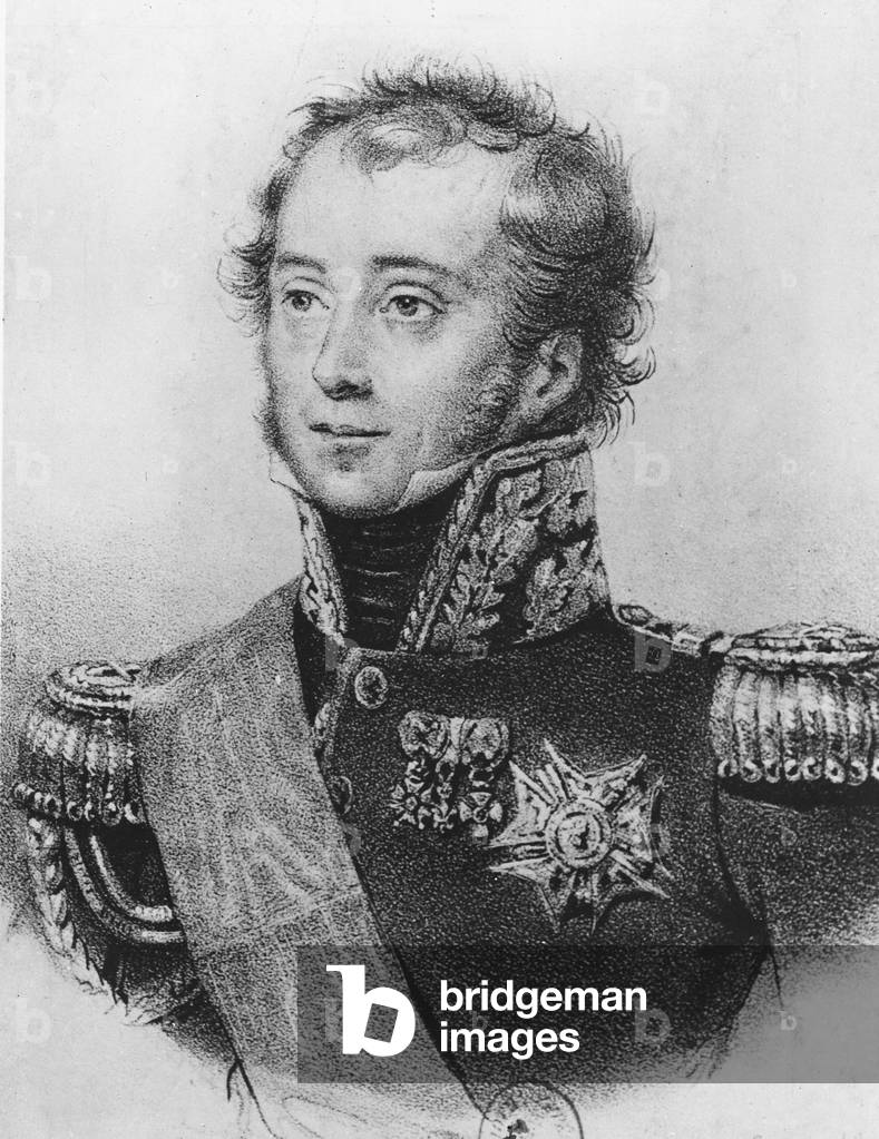 Louis-Auguste-Victor, Count de Ghaisnes de Bourmont (engraving)