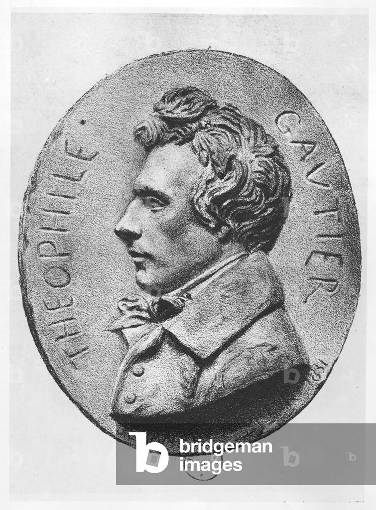 Medallion of Théophile Gautier (litho)