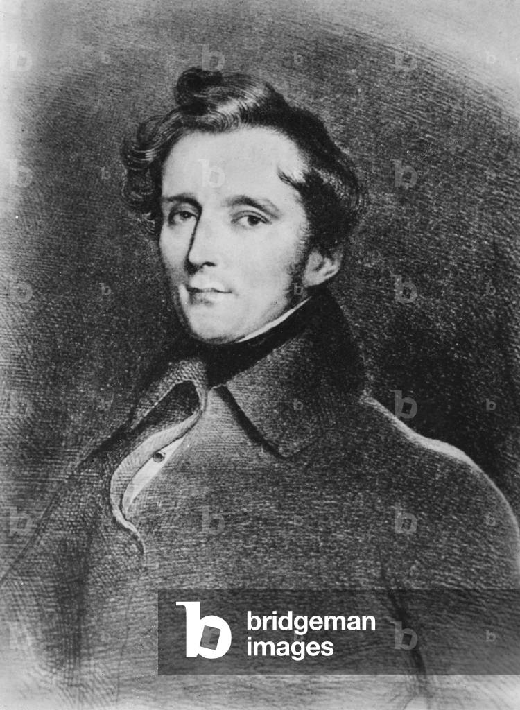 Alphonse de Lamartine, 1830 (lithograph)