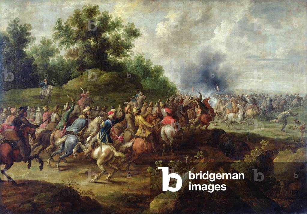 Staffel geht zu kämpfen (Öl auf Leinwand)