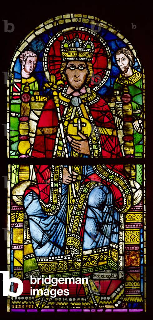 Emperor Charlemagne (742-814) (stained glass)