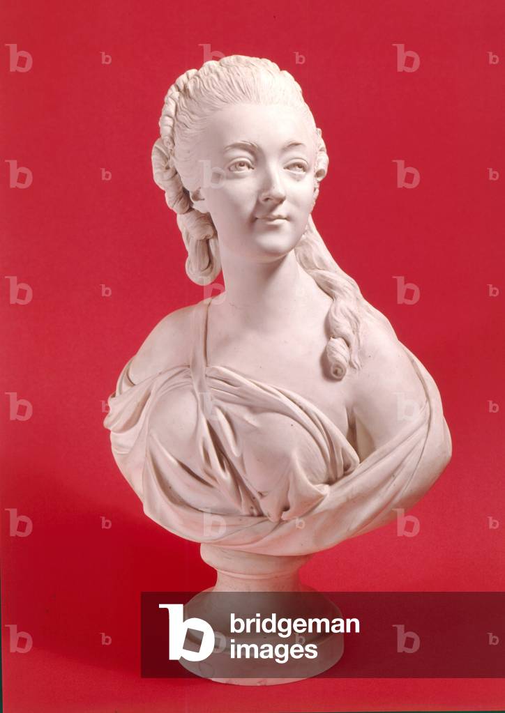 Busto della Contessa du Barry (1743-93) (biscotto)