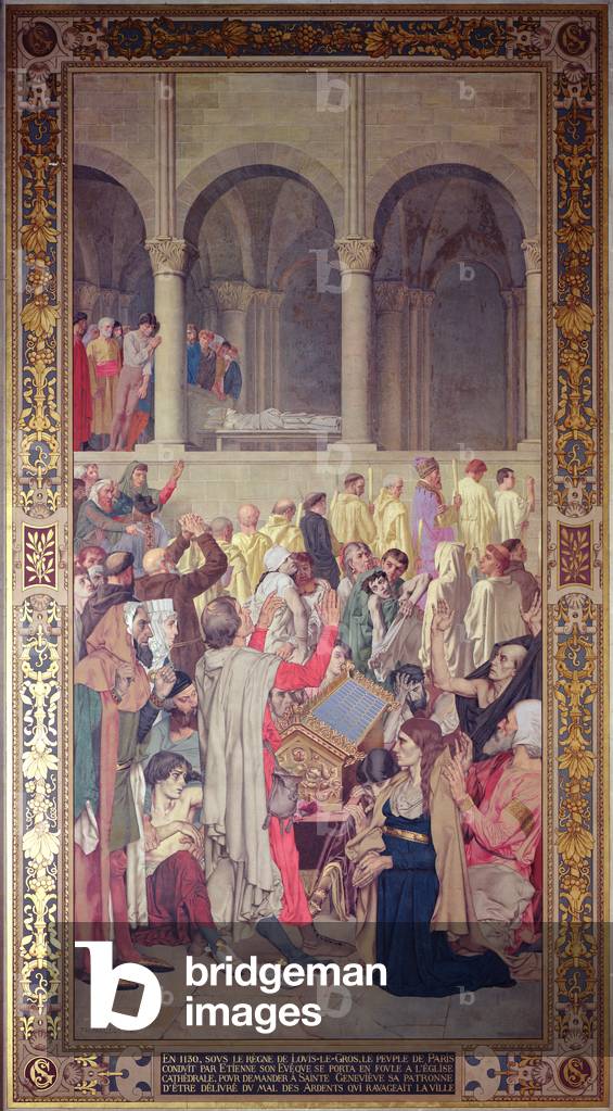 Il miracolo di San Genevieve, 1883 (murale)