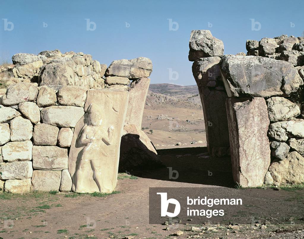 The King's Gate from the walls of Hattusas, Bogazkoy, Turkey  (photo)