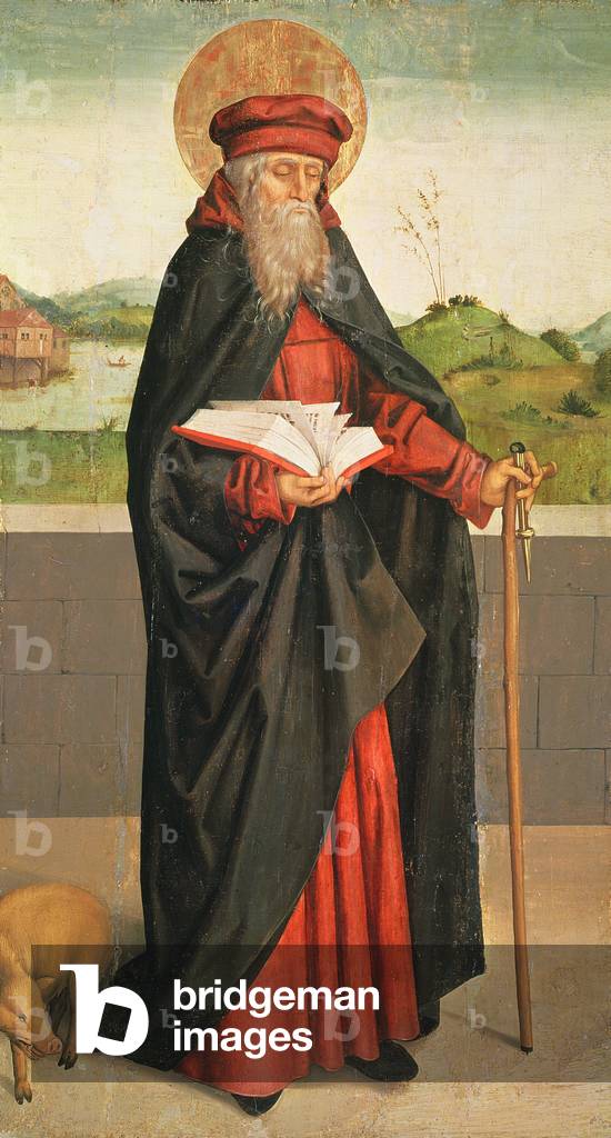 St. Anthony the Hermit, 1493 (oil on panel)