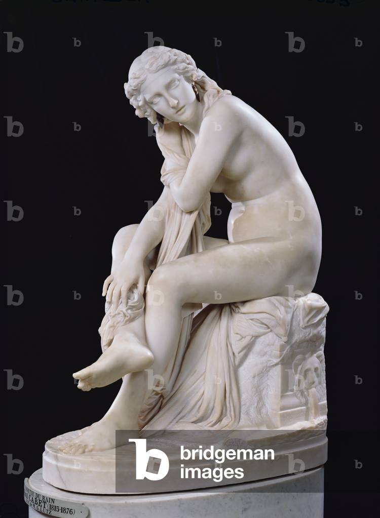 Out of the Bath, 19th century (marble)