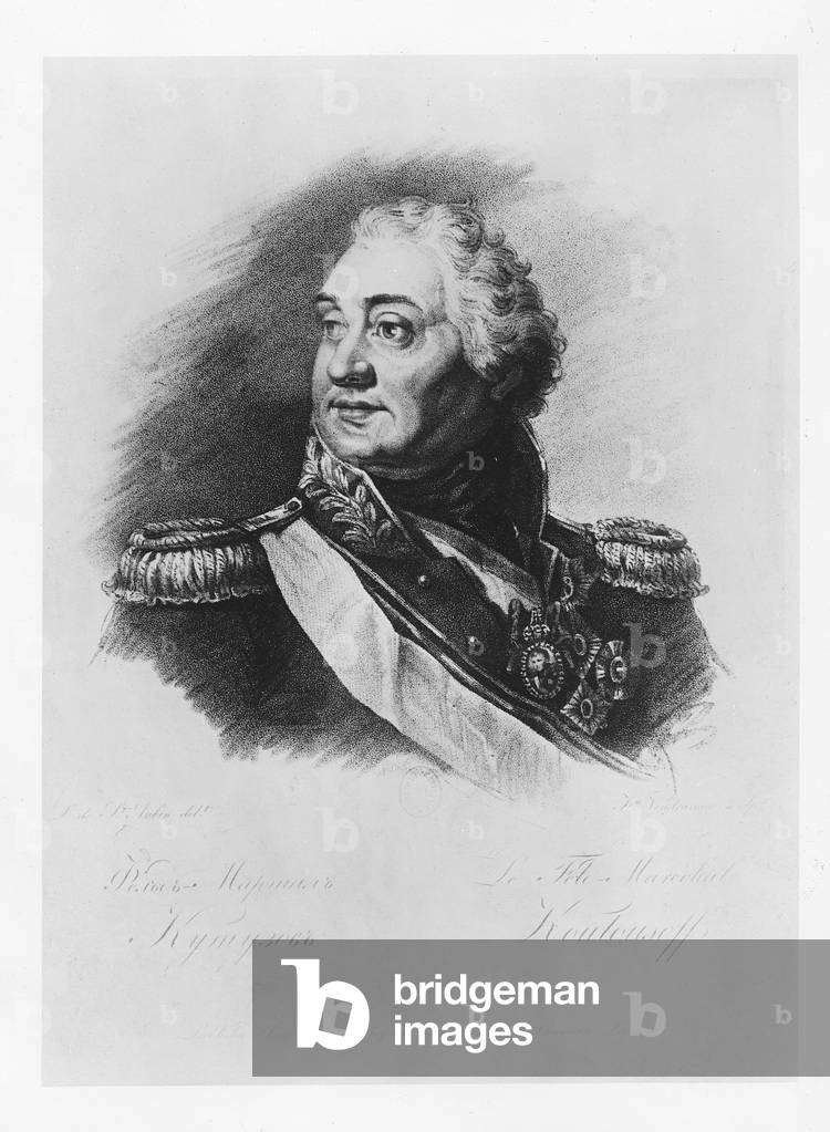 Prince Mikhail Illarionovich Golenischev-Kutuzov (lithograph)