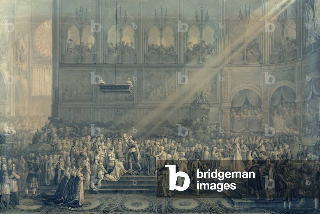 Il Battesimo del Re di Roma (1811-32) a Notre-Dame, 10 giugno 1811, dopo il 1811 (incisione)
