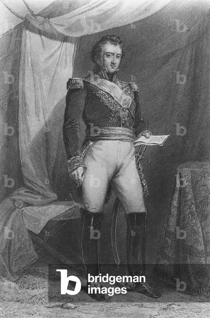 Louis-Auguste-Victor, Count de Ghaisnes de Bourmont (engraving)