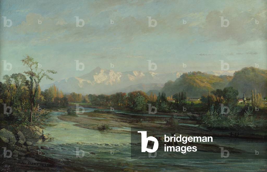 Il ruscello di montagna e il Pic du Midi, Bigorre, 1882 (olio su tela)