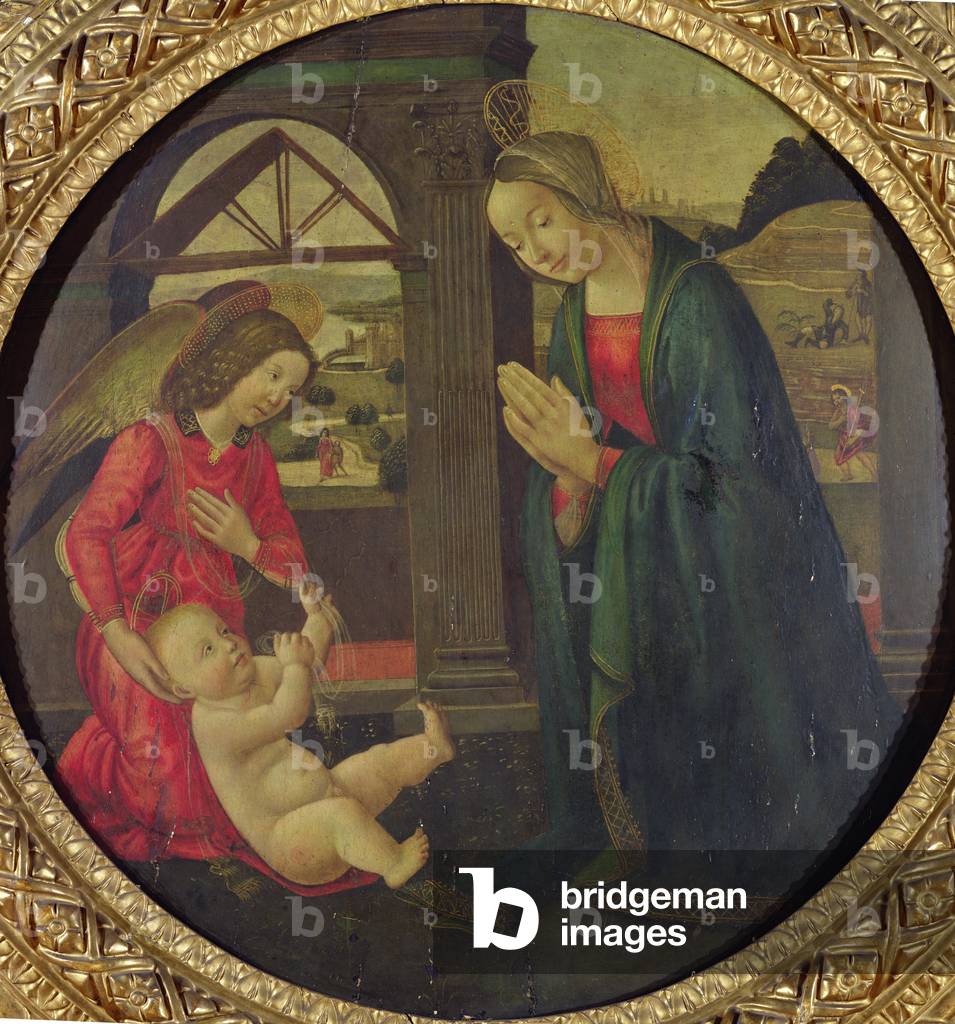 Adoration of the Child (oil on panel)