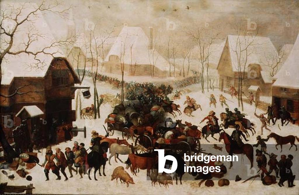 Fight in a Village, 1605 (oil on panel)