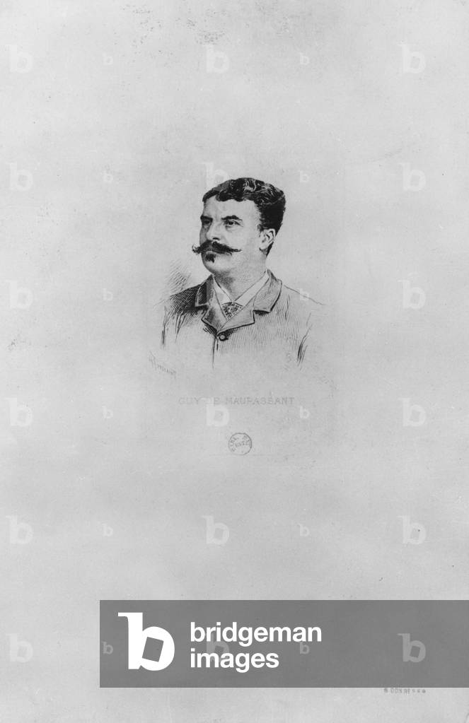 Guy de Maupassant (etching)