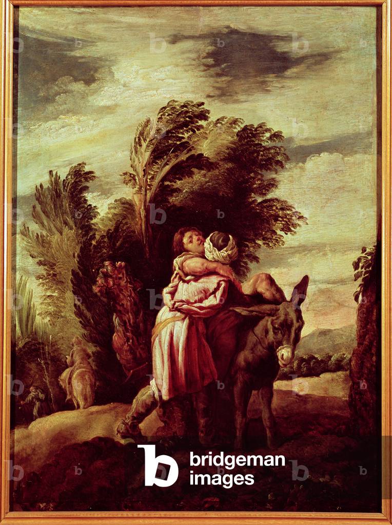Image of The Parable of the Good Samaritan (oil on canvas) by Feti ...