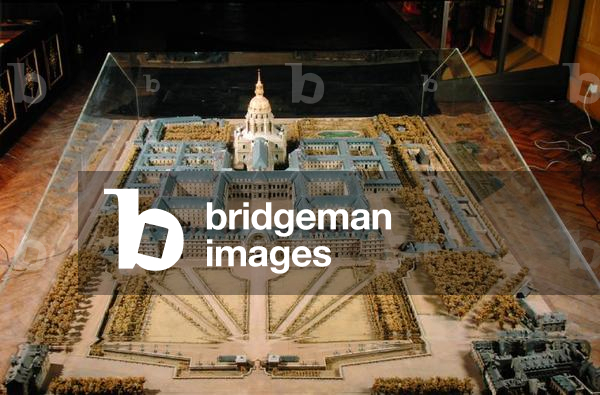 Model of Hotel des Invalides (mixed media)