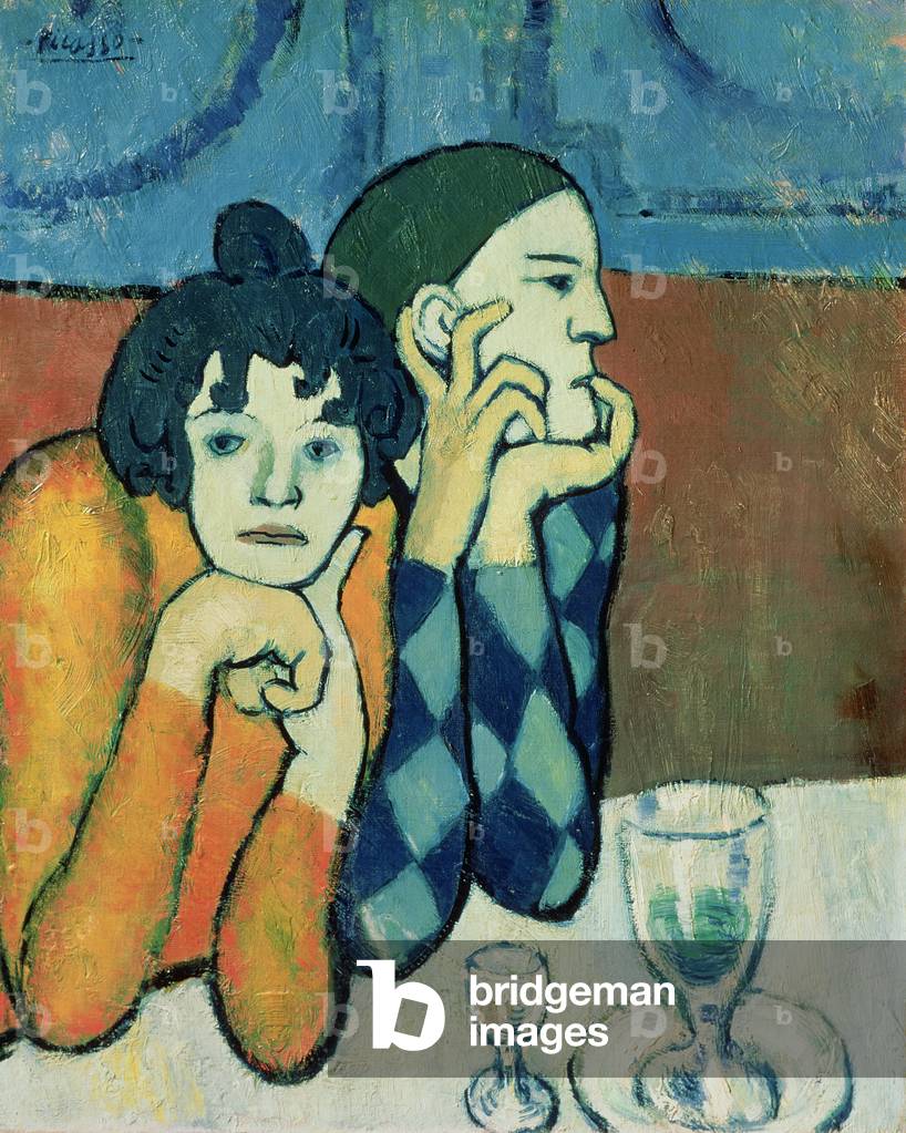 Il Saltimbanques o Arlecchino e la sua Compagno, 1901 (olio su tela)