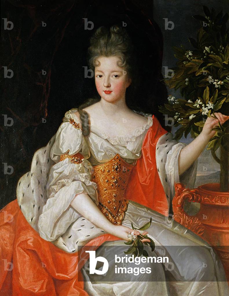 Portrait of Louise-Francoise de Bourbon (1673-1743) late 17th century (oil on canvas)