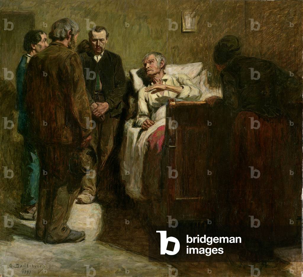 The Labourer and his Children, 1897 (oil on canvas)