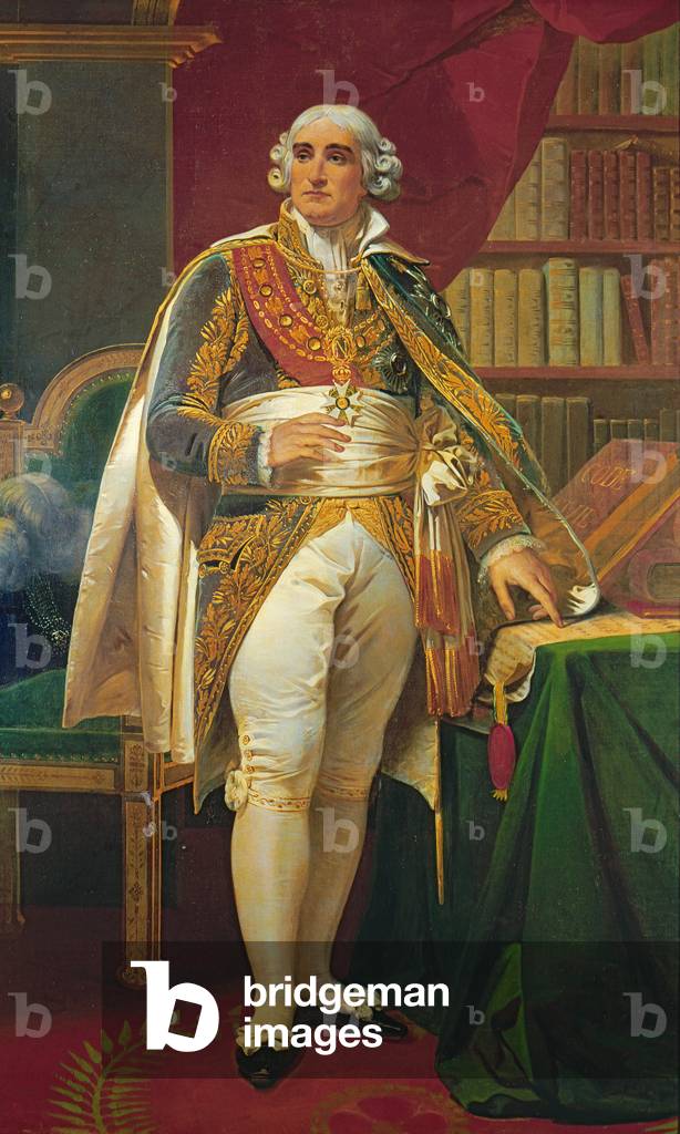 Portrait of Jean-Jacques-Regis de Cambaceres (1753-1824) (oil on canvas)