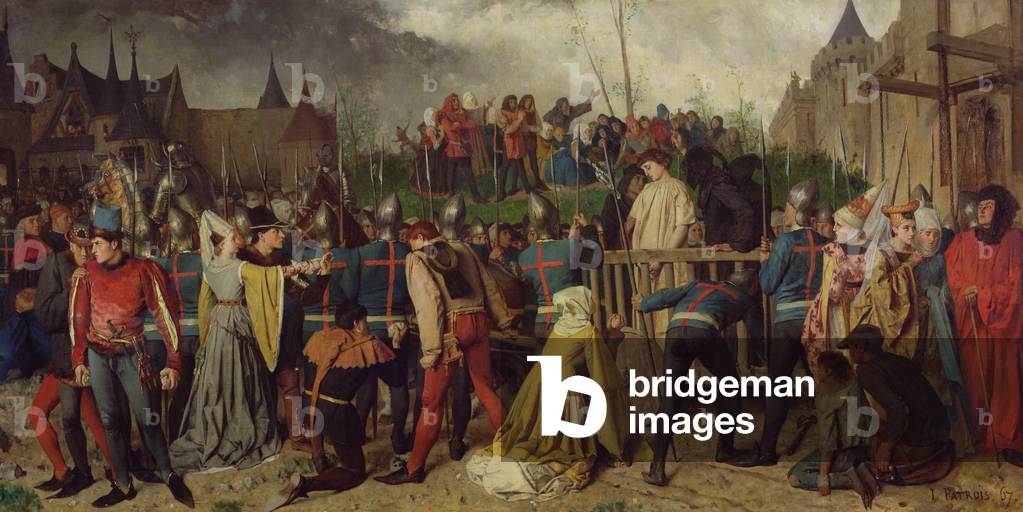 Joan of Arc (1412-31) Being Led to her Death, 1867 (oil on canvas)