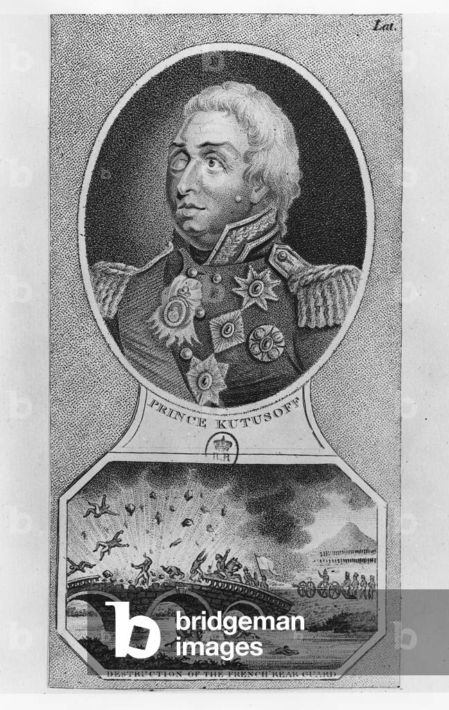 Prince Mikhail Illarionovich Golenischev-Kutuzov, 19th century (lithograph)