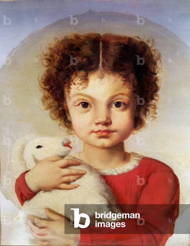 Portrait of the Artist's Daughter, Lina (oil on canvas)
