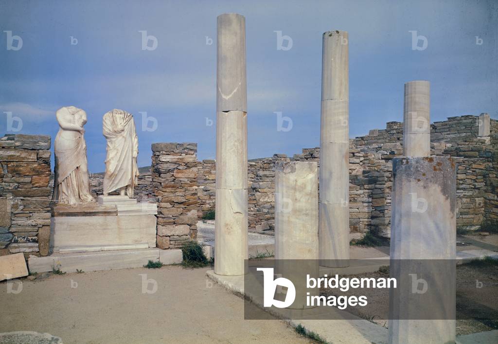Delos, Greece: view of the House of Cleopatra  (photo)