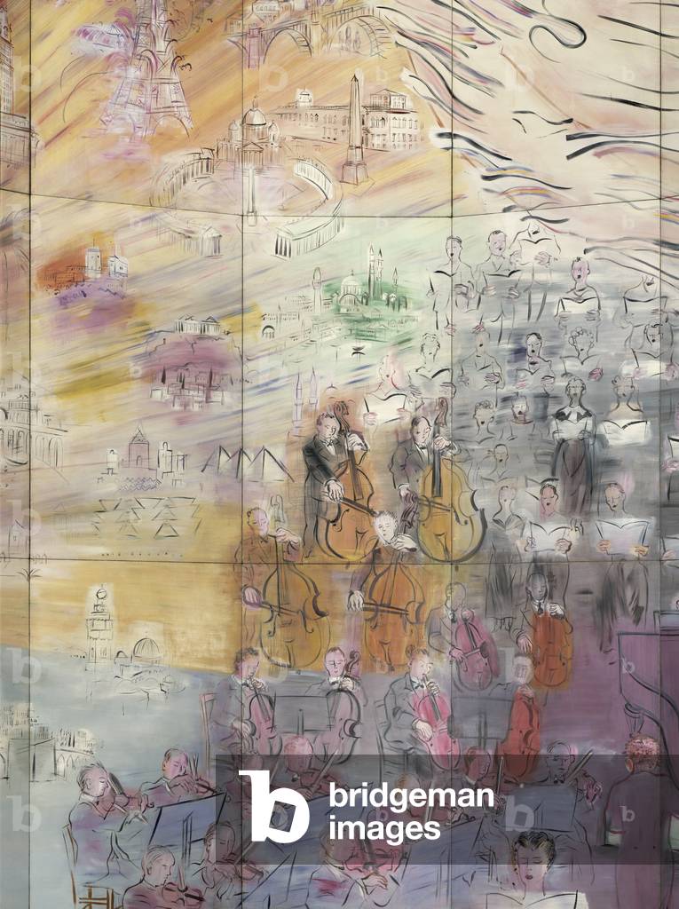 La Fee Electricite, 1937 (oil on canvas) (detail) (see also 156131 to 156149)