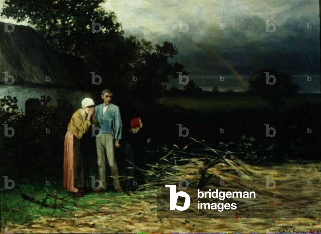 The Lost Harvest (oil on canvas)