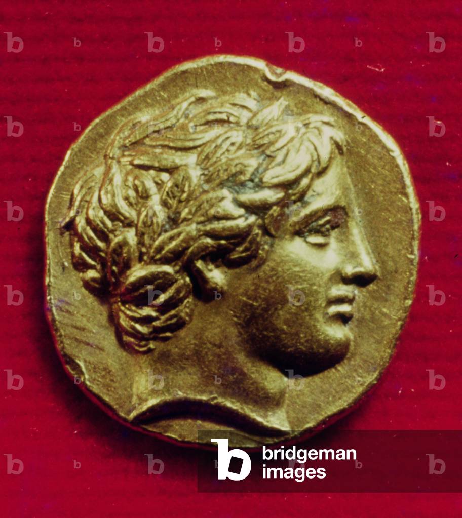 Stater of Philip II (382-336 BC) King of Macedonia, with an effigy of Apollo, 356-336 BC (gold)