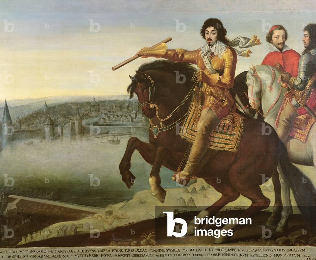 Louis XIII at the Siege of La Rochelle (oil on canvas)