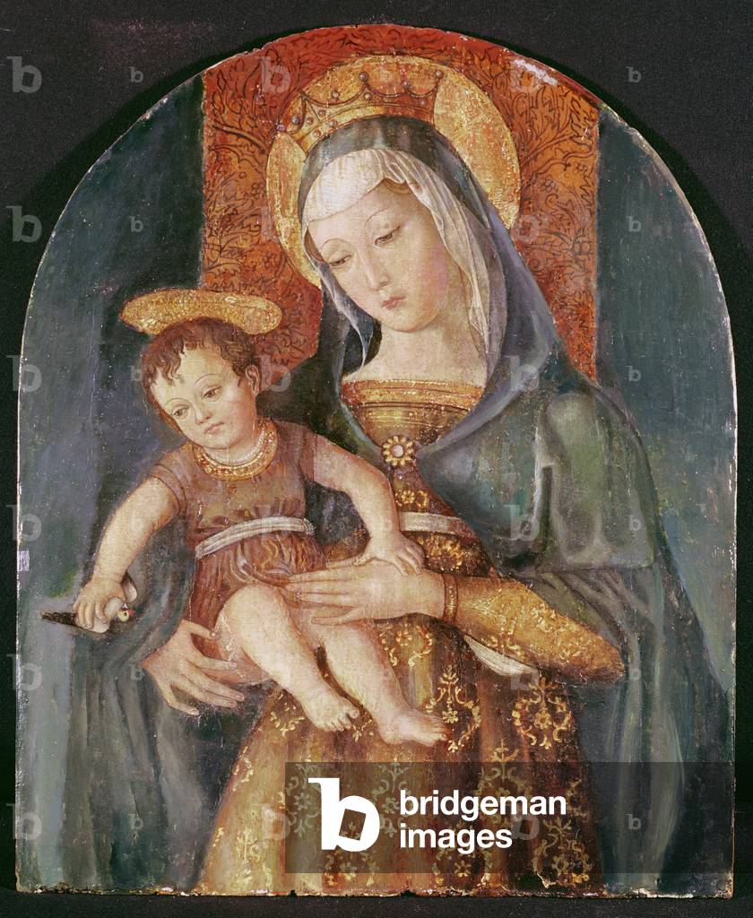 Virgin and Child (oil on panel)