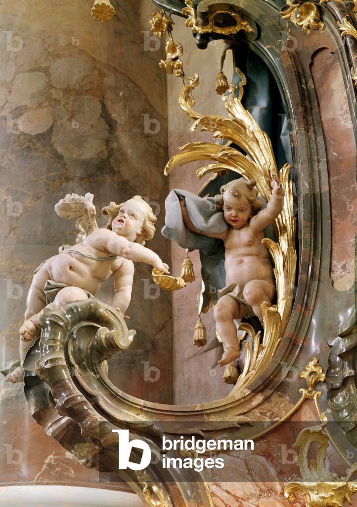 Cherubs, 1737-66 (stucco & gilded wood)