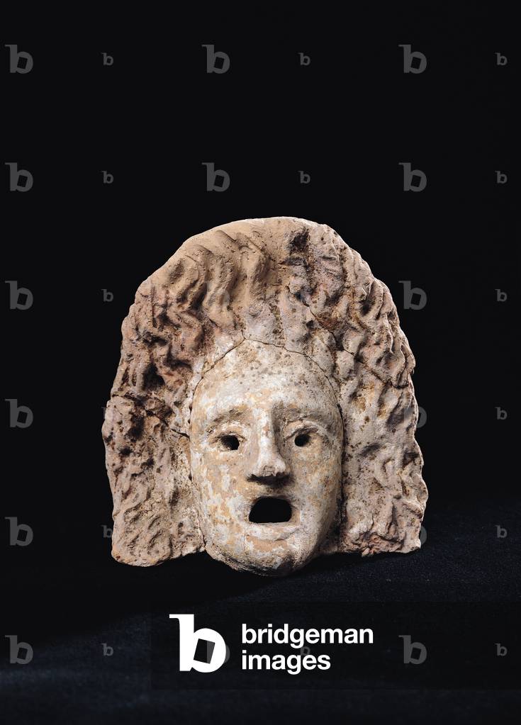 Tragic mask (stone)