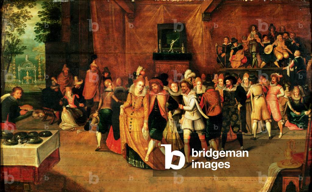 Ball during the Reign of Henri III, 1574-89 (oil on canvas)