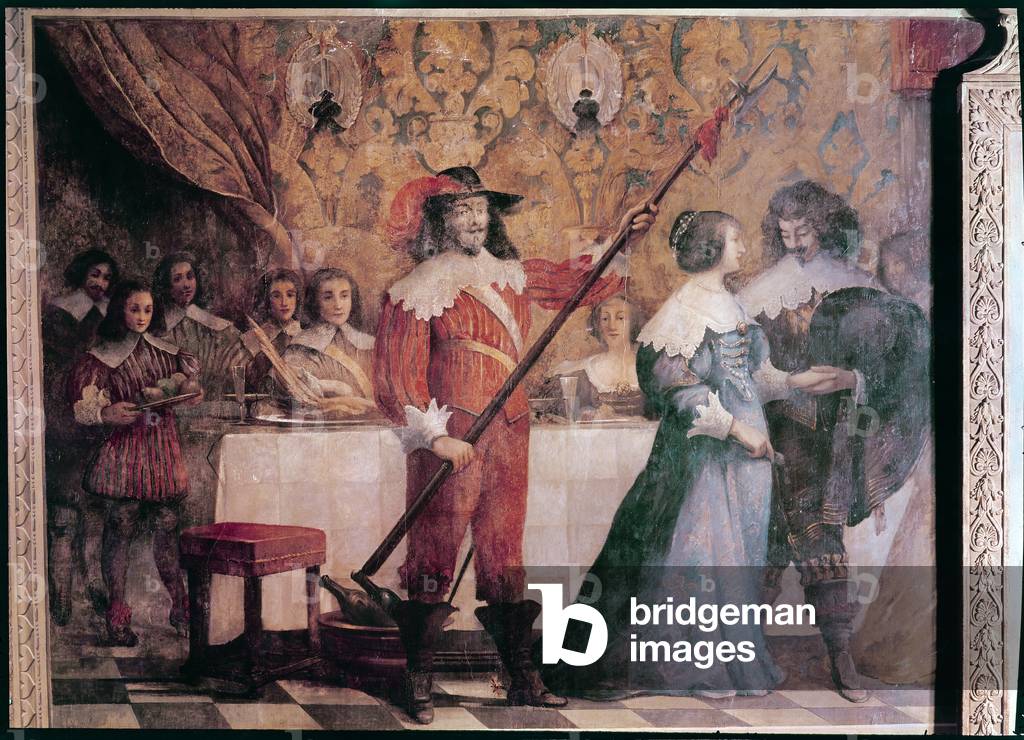 la corte palla (affresco) particolare