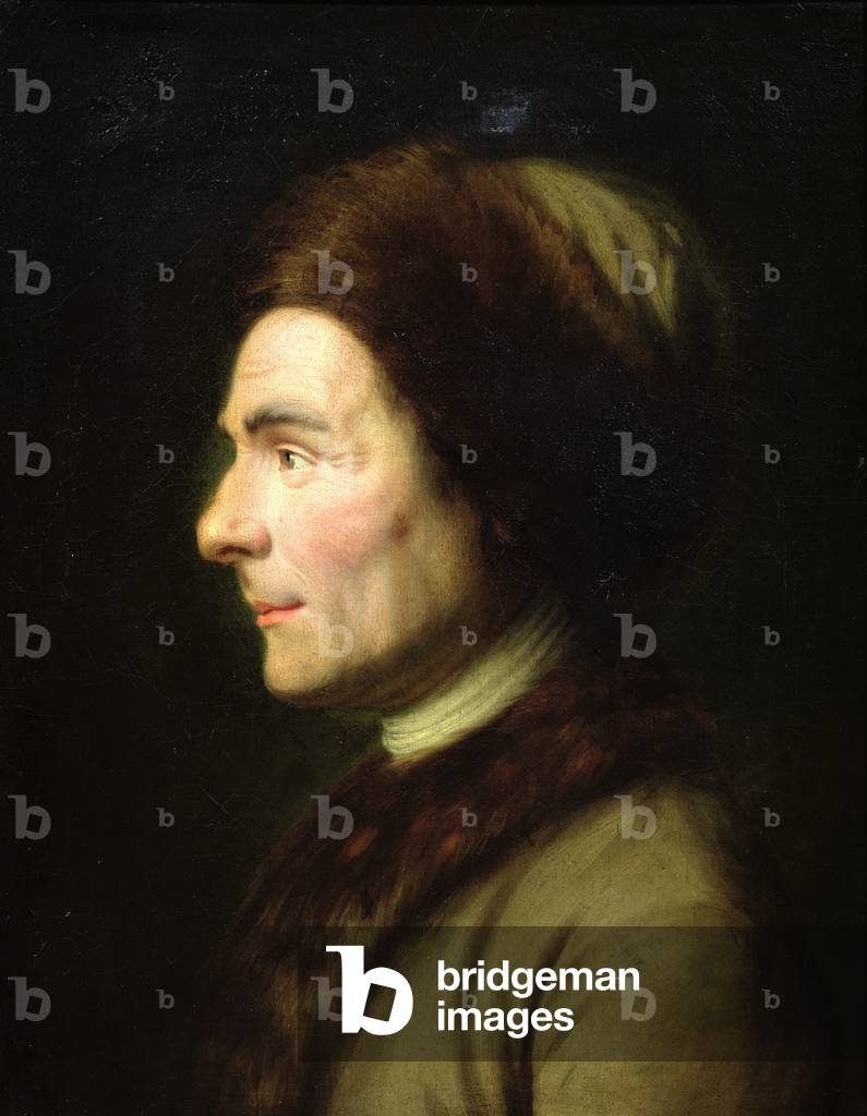 Portrait of Jean-Jacques Rousseau (1712-78) (oil on canvas)