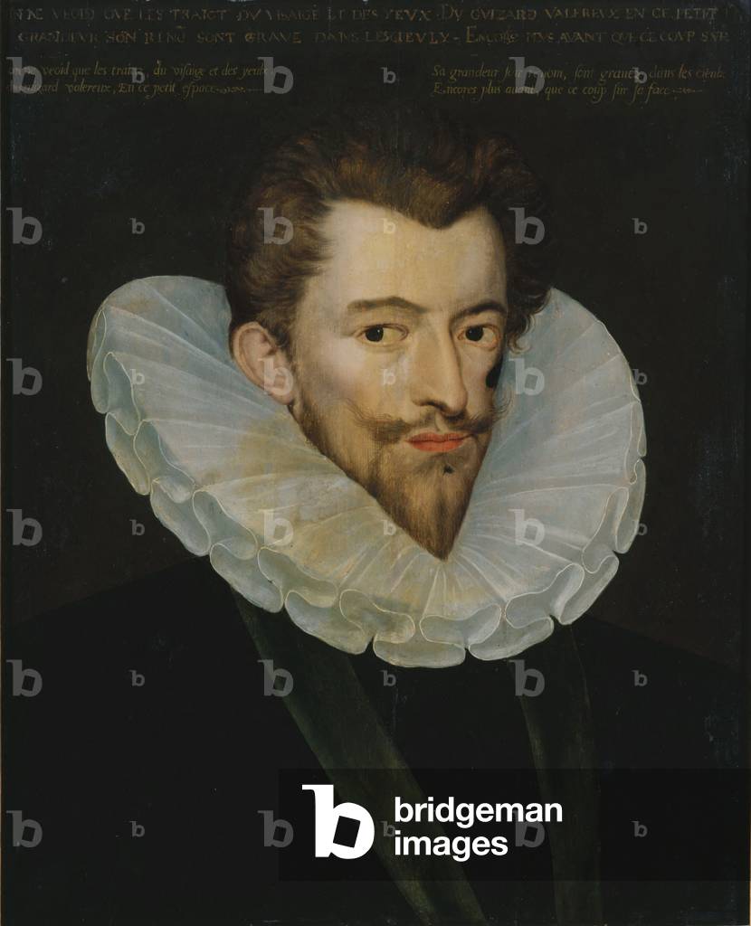 Portrait of Henri I (1549-88) de Lorraine, Duc de Guise, known as Le Balafre, c.1585 (oil on panel)
