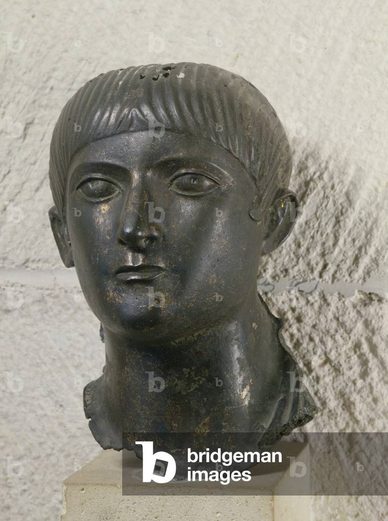 Head of a young man, known as 'The Young Aquitaine Chief' (bronze)