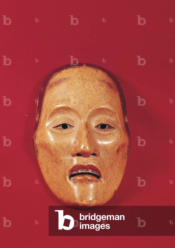 No theatre mask (lacquered wood)