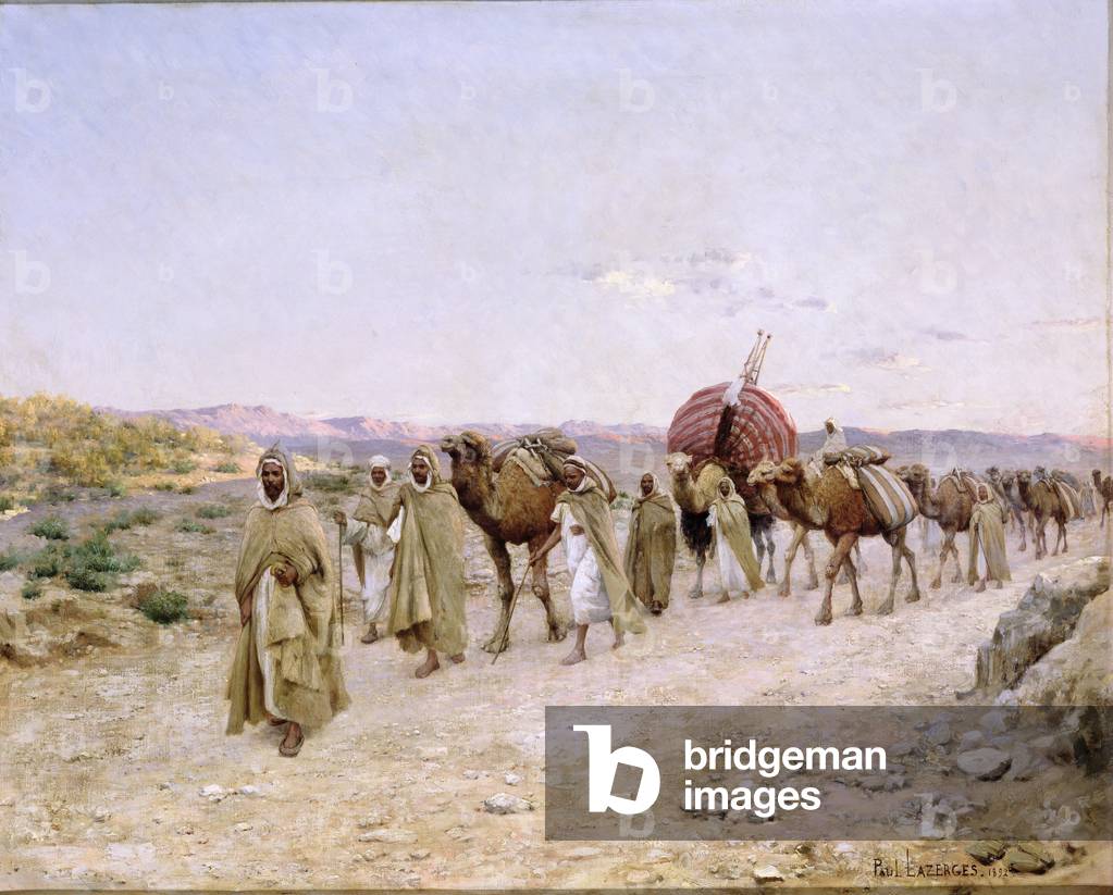 A Caravan near Biskra, 1892 (oil on canvas)