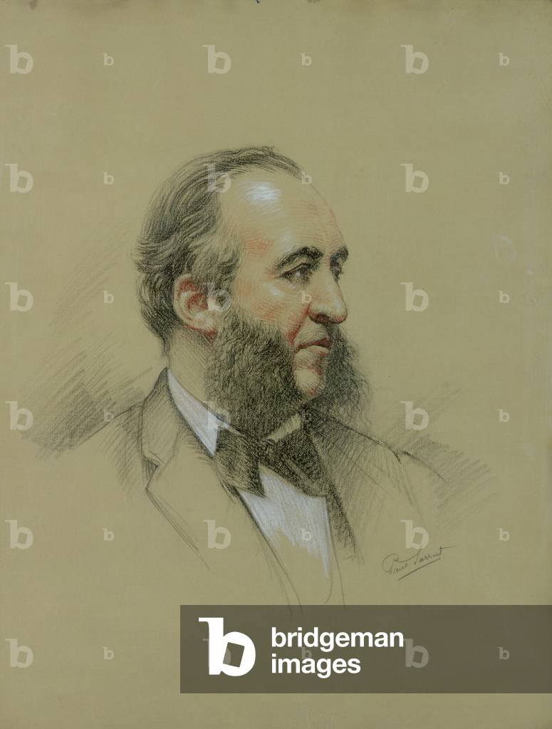 Portrait of Jules Ferry (1832-93) (pencil on paper)