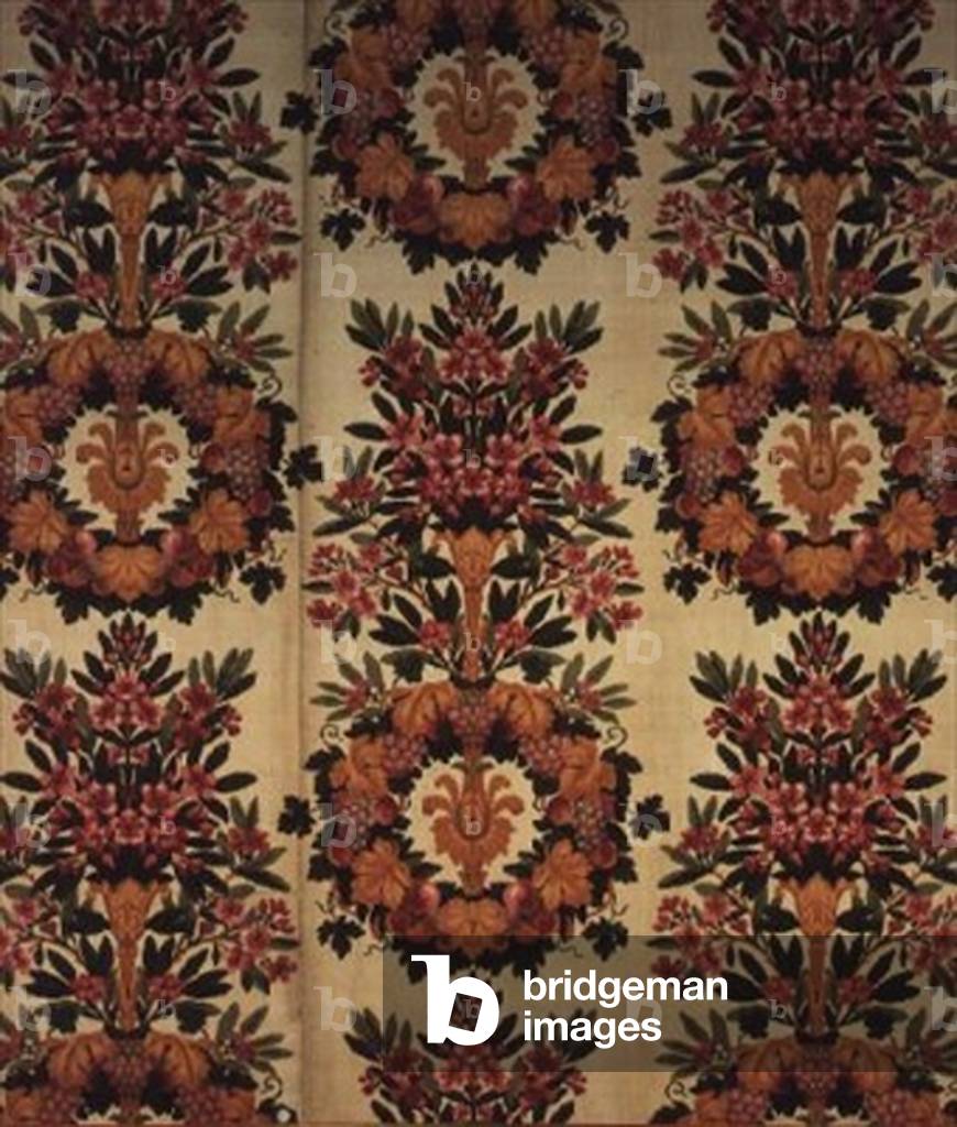 Wreaths of Flowers and Laurel Branches, Atelier de Lyon, Maison Grand Freres, 1811 (embroidered velvet)