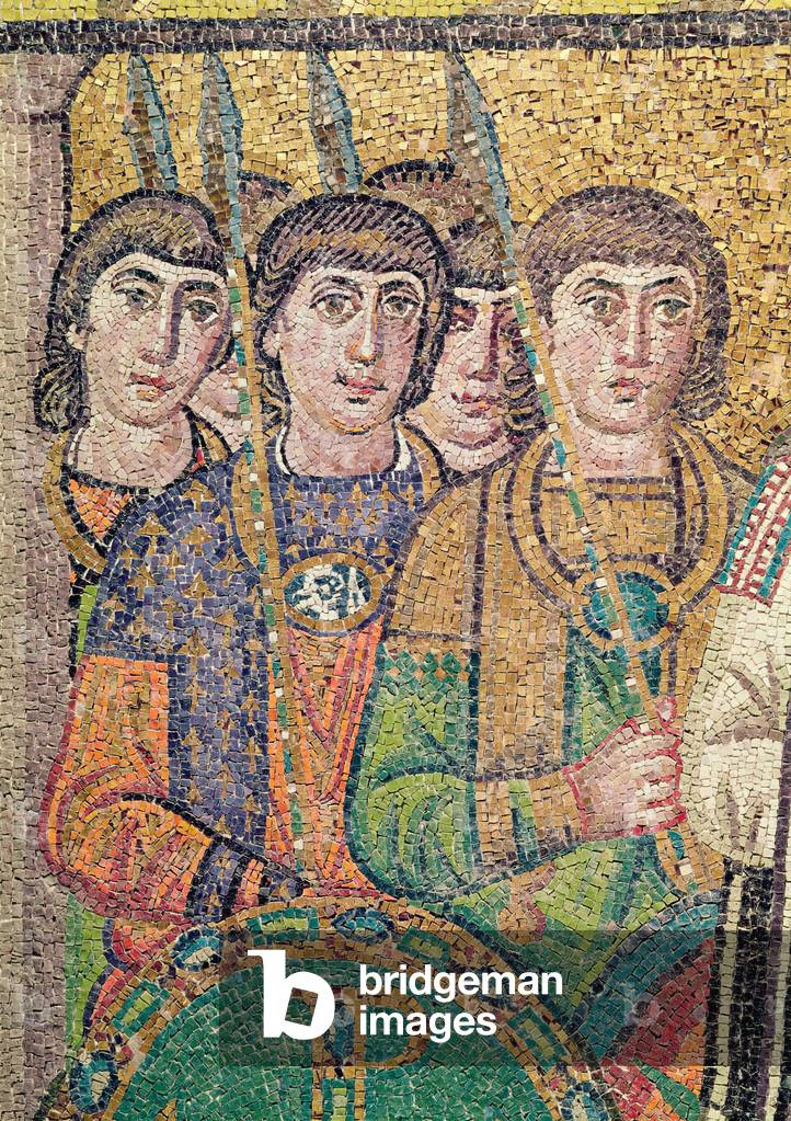 The Guards on Justinian's suite (mosaic) (detail of 244979)