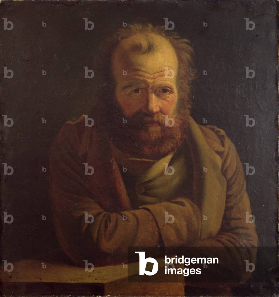 Portrait of Pierre Joseph Proudhon (1809-65) (oil on canvas)