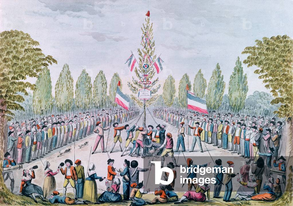 The Plantation of a Liberty Tree during the Revolution, c.1792 (watercolour on paper)