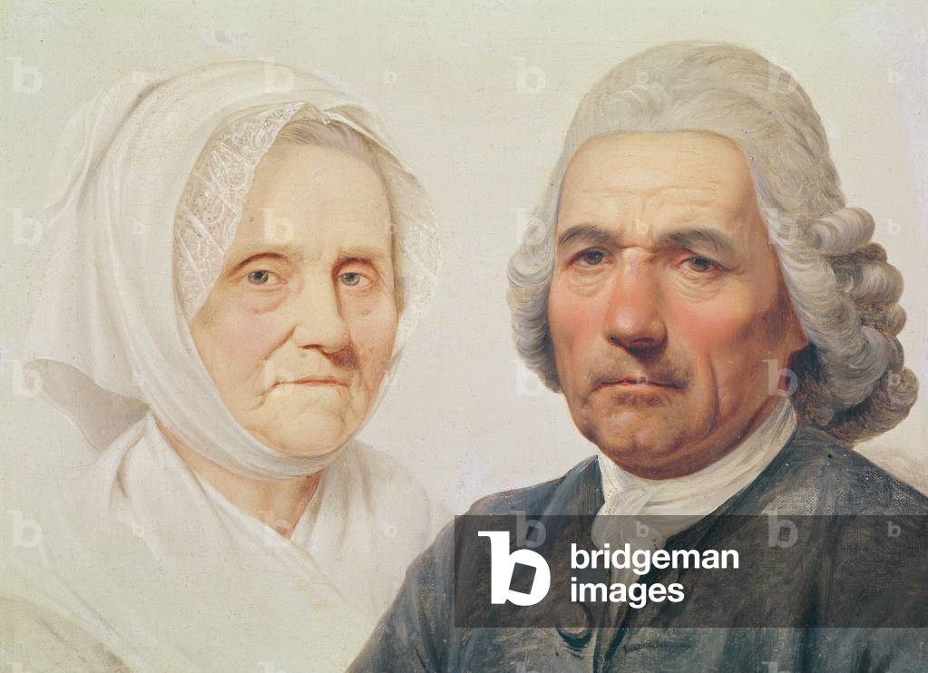 The artist's parents (oil on canvas)