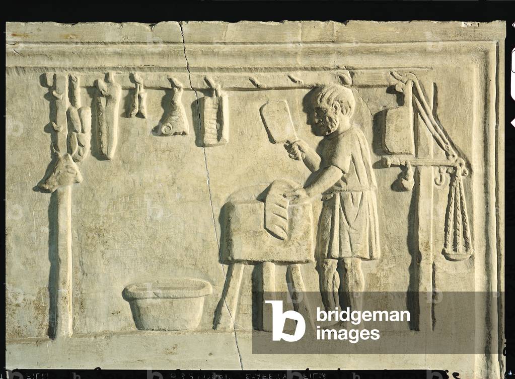 Roman Butcher's, relief (stone) (detail of 113294)
